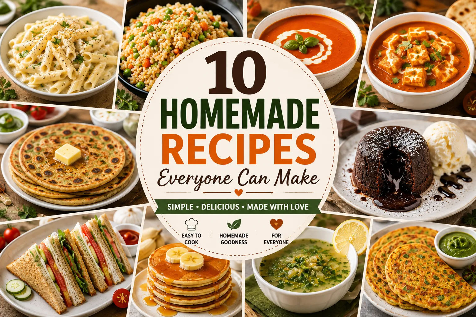 10 Homemade Recipes Everyone Can Make